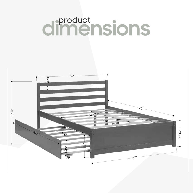 Red Barrel Studio® Full Bed With Trundle Wayfair